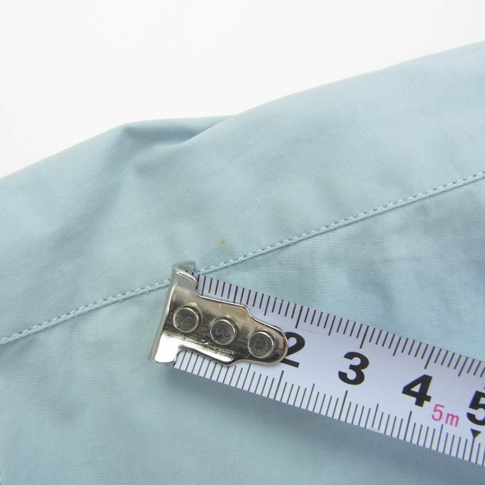 LOUIS VUITTON ルイ・ヴィトン 20SS JLF HIS95W Regular Shirts 変形襟 サイドスリット 長袖 シャツ ライトブルー系 XS【中古】