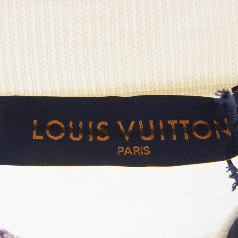 LOUIS VUITTON ルイ・ヴィトン 23SS X87 HON89W シスルインターシャ プルオーバー ニット セーター ホワイト系 M【極上美品】【中古】