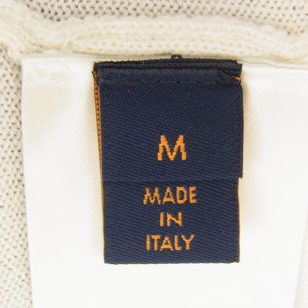 LOUIS VUITTON ルイ・ヴィトン 23SS X87 HON89W シスルインターシャ プルオーバー ニット セーター ホワイト系 M【極上美品】【中古】