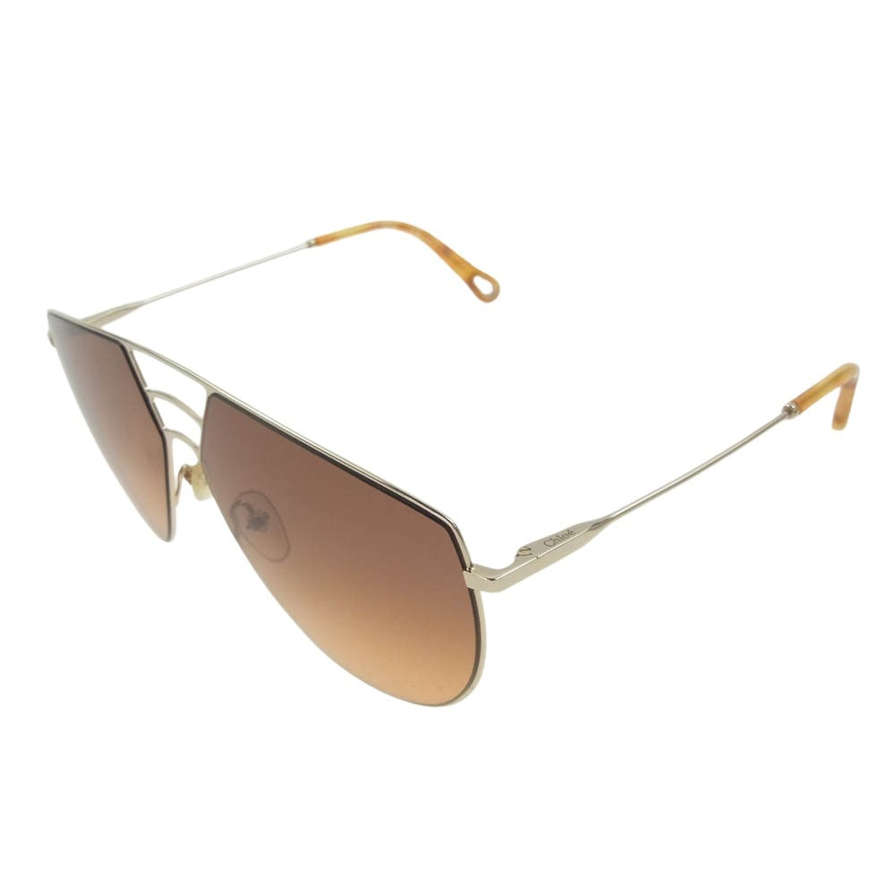 Chloe クロエ CE139S ティアドロップ スクエア サングラス アイウェア 62□13 140【中古】