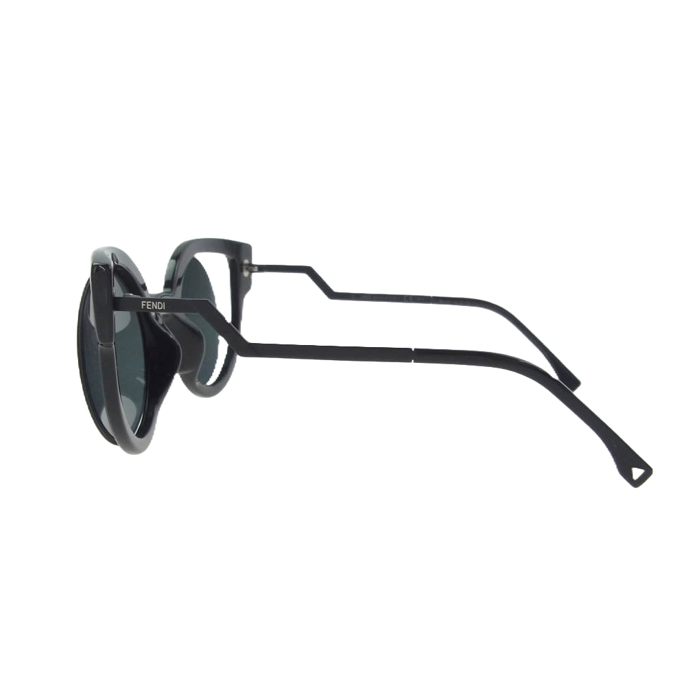 FENDI フェンディ 0137/S Paradeyes Grey Mirror Cat Eye キャットアイ サングラス アイウェア ブラック系 49□28 140【中古】