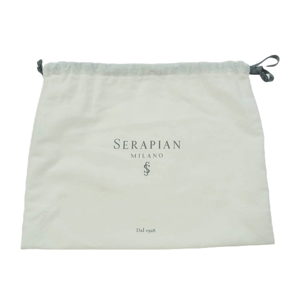 Serapian セラピアン レザー ショルダー バッグ グリーン系 ブラック系【中古】