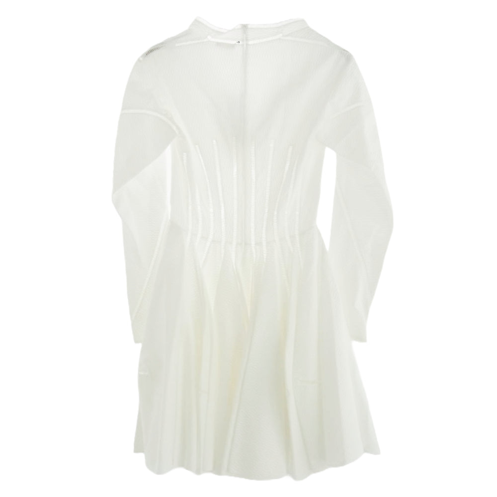 ALAIA  アライア 長袖 シースルー ワンピース チュニック ドレス ホワイト系 S【極上美品】【中古】