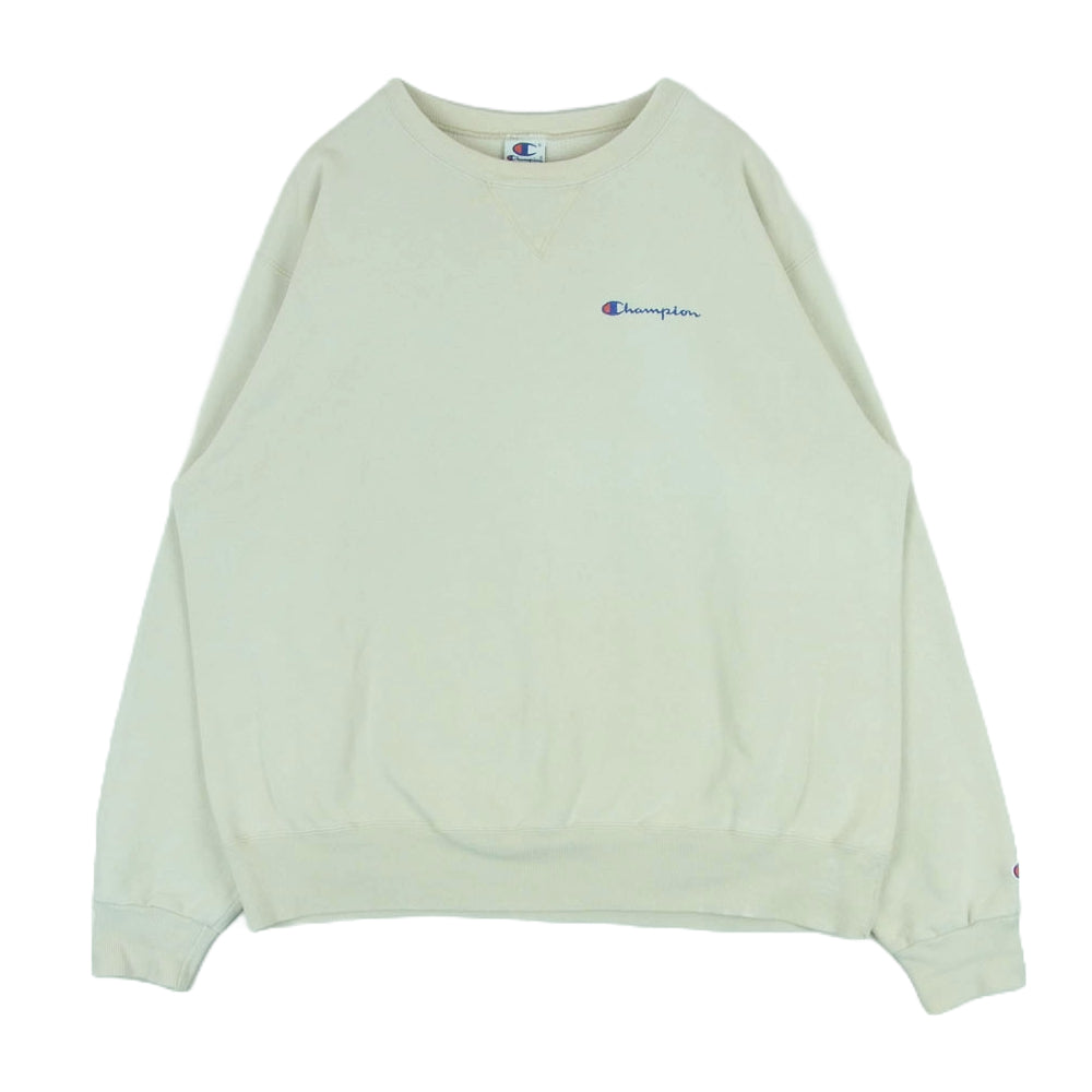 Champion チャンピオン 90s 青刺繍タグ後期 クルーネック スウェット トレーナー アメリカ製 ライトグレー系 XL【中古】