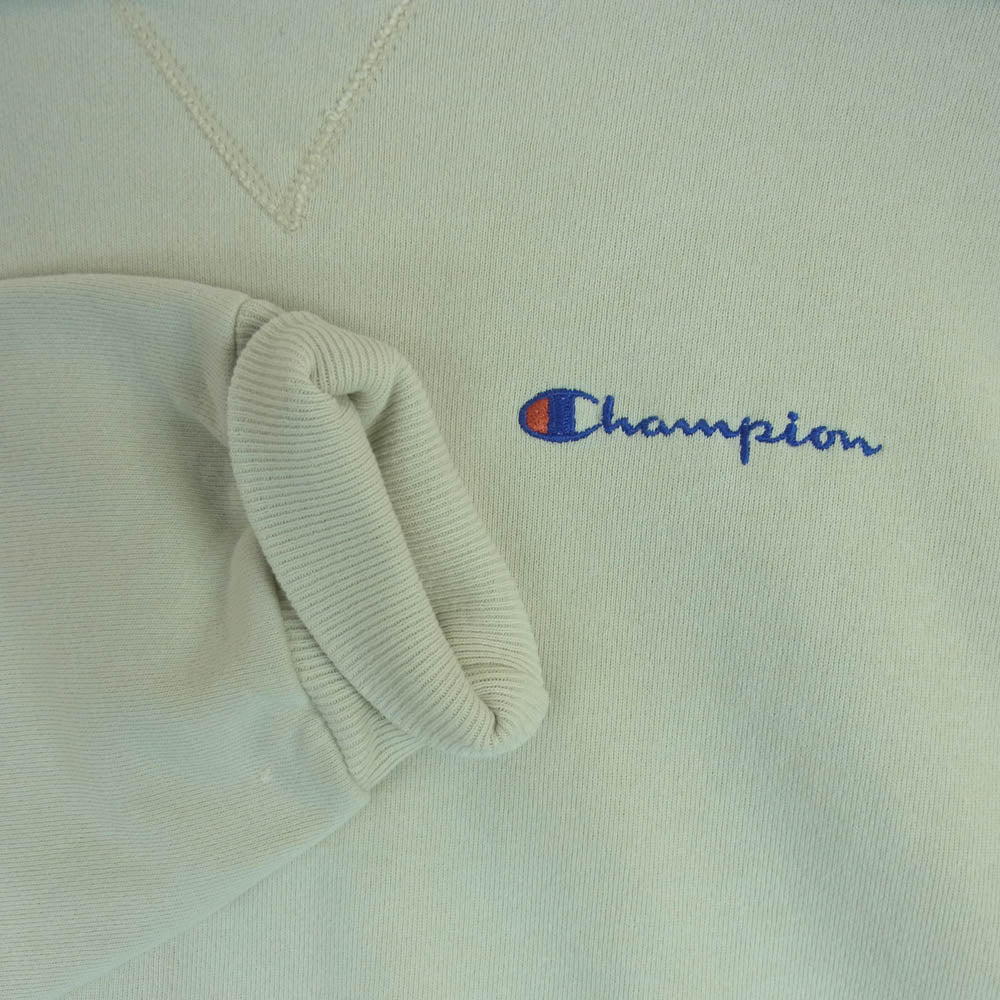 Champion チャンピオン 90s 青刺繍タグ後期 クルーネック スウェット トレーナー アメリカ製 ライトグレー系 XL【中古】