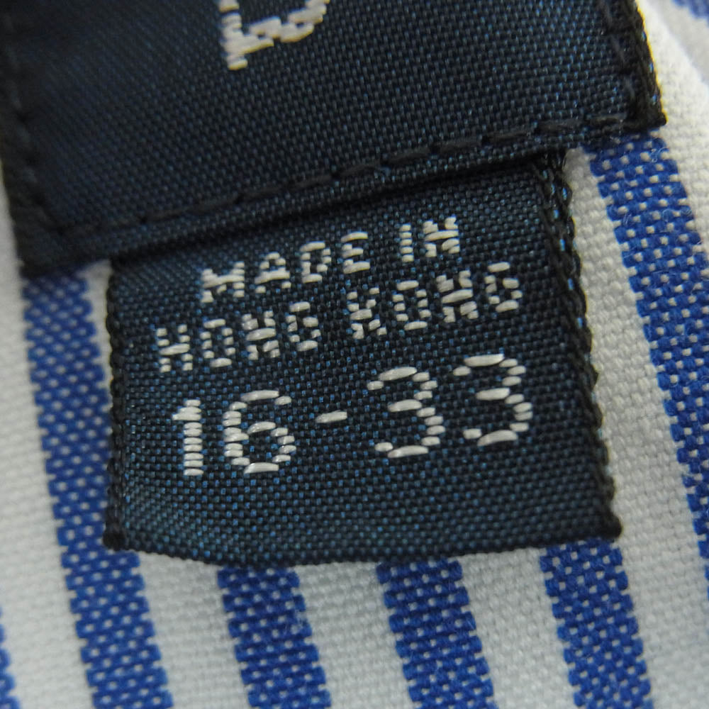 RALPH LAUREN ラルフローレン YARMOUTH BD ボタンダウン ポニー刺繍  ストライプ 長袖 シャツ ライトブルー系 ホワイト系 16 - 33【中古】