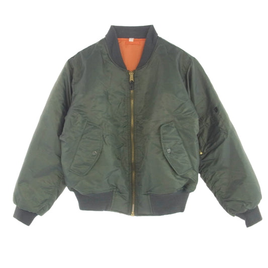 ロスコ MA-1 ボンバー ミリタリー ジャケット カーキ系 XS【中古】