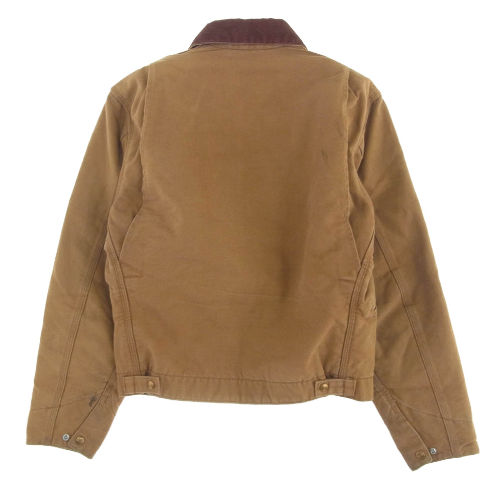 Carhartt カーハート USA製 DUCK DETROIT JACKET ダック デトロイト ジャケット ショート ブラウン系 S【中古】