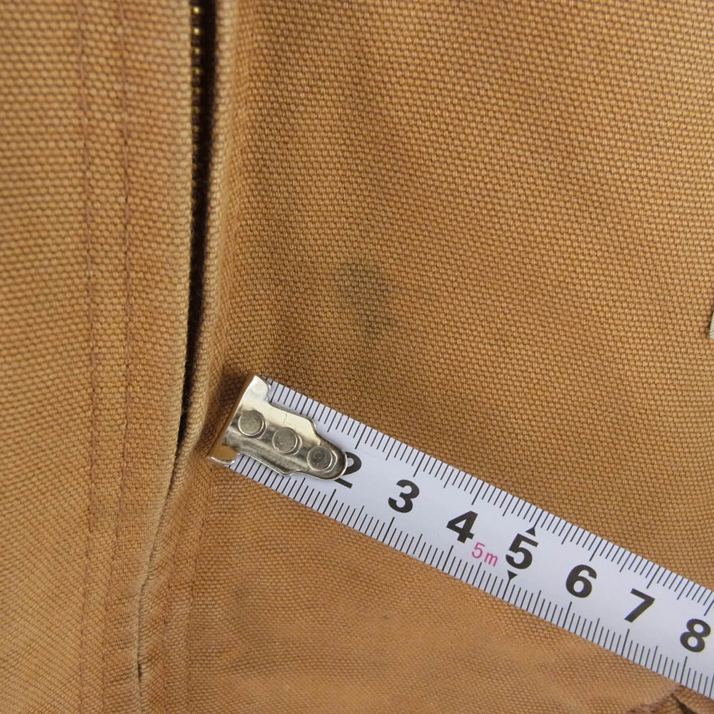 Carhartt カーハート USA製 DUCK DETROIT JACKET ダック デトロイト ジャケット ショート ブラウン系 S【中古】