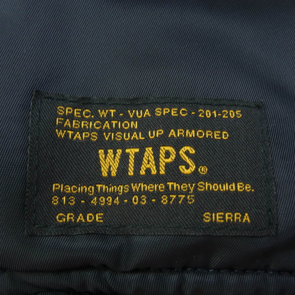 WTAPS ダブルタップス 16AW 162GWDT-JKM04 JACKET NYLON TWILL MA-1 ボンバー ミリタリー ジャケット ブラック系 S【中古】