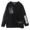 TAKAHIRO MIYASHITA The SoloIst. タカヒロミヤシタザソロイスト 21SS sc.0003SS21 コットン モンスターデザイン オーバースウェット ブラック ラバーコーティング サイドジップ クルーネック スウェット ブラック系 44【中古】