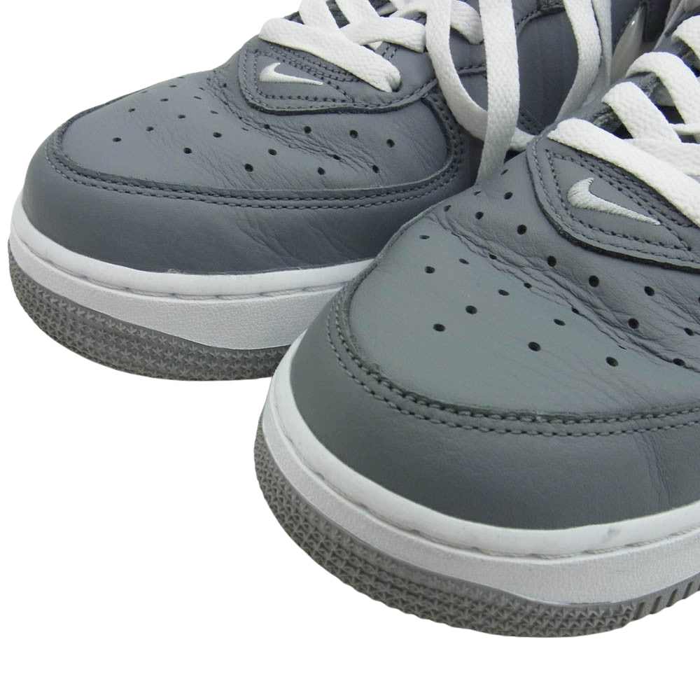 NIKE ナイキ DH5622-001 Air Force 1 Mid NYC Cool Grey エアフォース1 ミッド NYC クールグレー スニーカー グレー系 ホワイト系 27cm【中古】