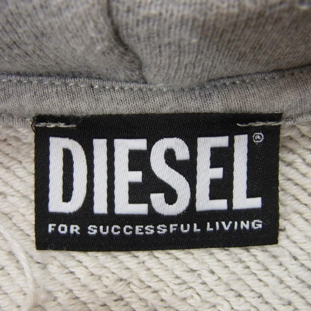 DIESEL ディーゼル TURB プルオーバー パーカー ワンピース グレー系 XXS【中古】