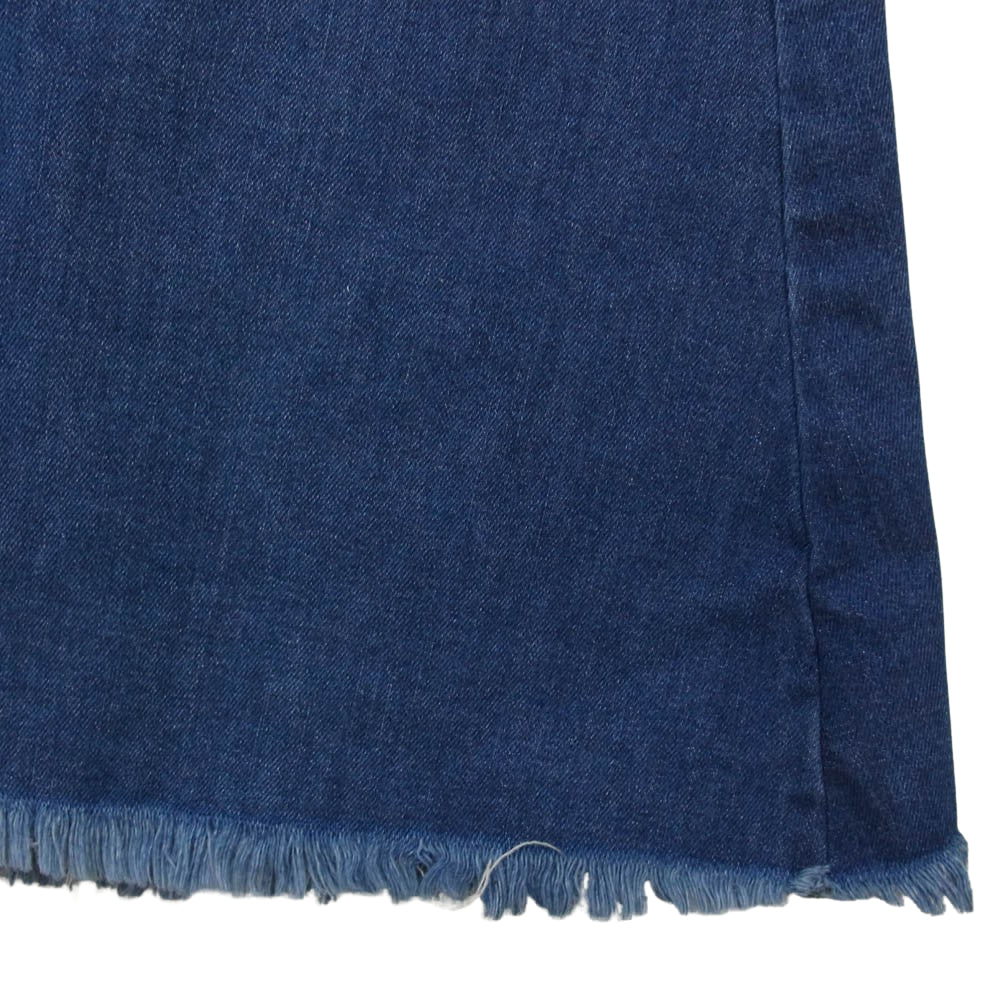 DIESEL ディーゼル カットオフ デニム サロペット ボタンフライ ワンピース インディゴブルー系 S【中古】