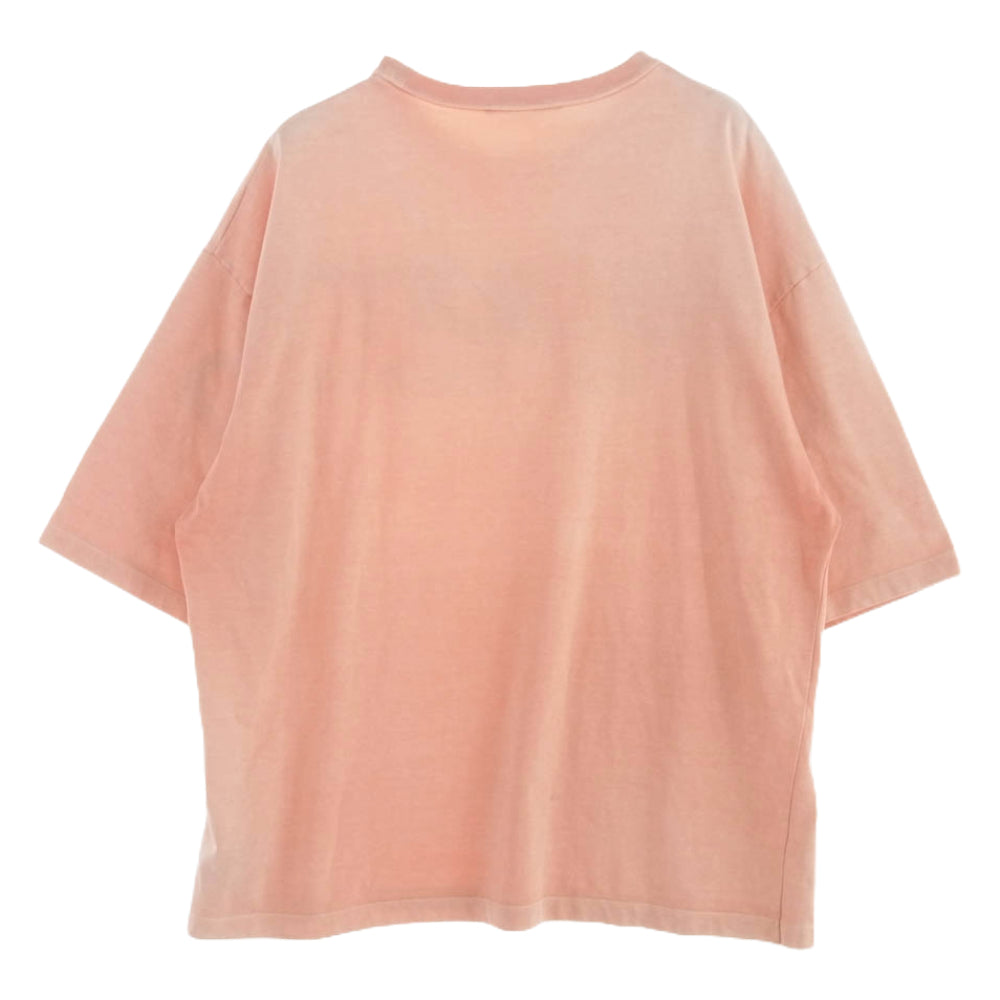 LOUIS VUITTON ルイ・ヴィトン RM181 GDA HEY60W ウォッシュ加工 リフレクティブ ロゴ オーバー サイズ Tシャツ ピンク系 L【中古】