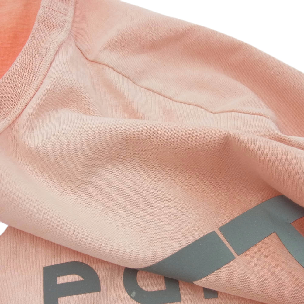 LOUIS VUITTON ルイ・ヴィトン RM181 GDA HEY60W ウォッシュ加工 リフレクティブ ロゴ オーバー サイズ Tシャツ ピンク系 L【中古】