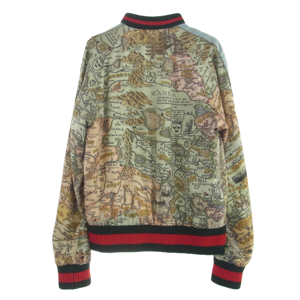 GUCCI グッチ 509362 Z665C DIY ティアン プリント シェリー ライン ジャケット スタジャン ブルゾン マルチカラー系 40【中古】