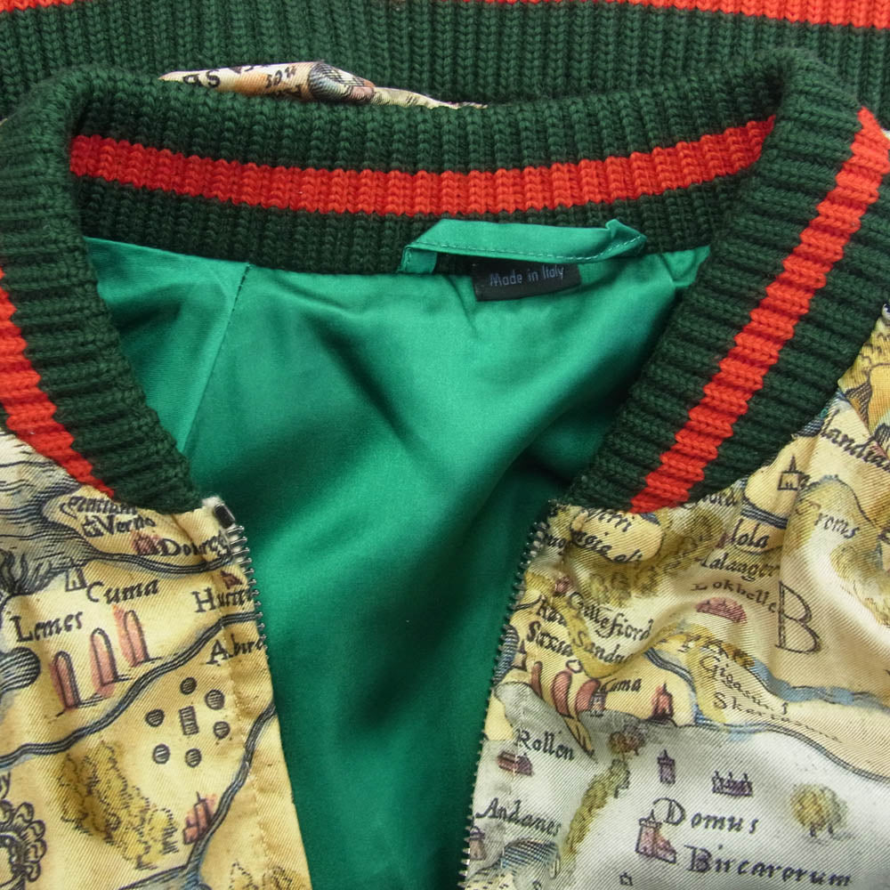 GUCCI グッチ 509362 Z665C DIY ティアン プリント シェリー ライン ジャケット スタジャン ブルゾン マルチカラー系 40【中古】