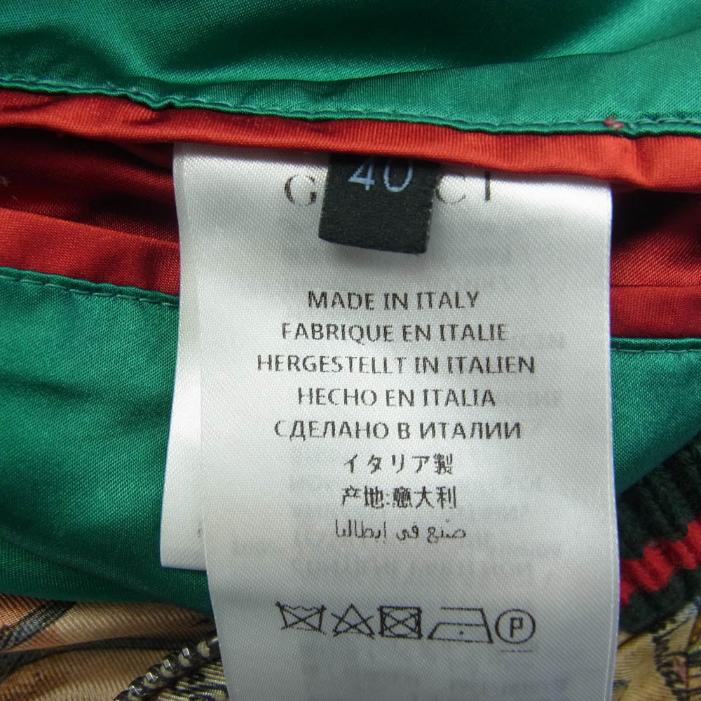 GUCCI グッチ 509362 Z665C DIY ティアン プリント シェリー ライン ジャケット スタジャン ブルゾン マルチカラー系 40【中古】