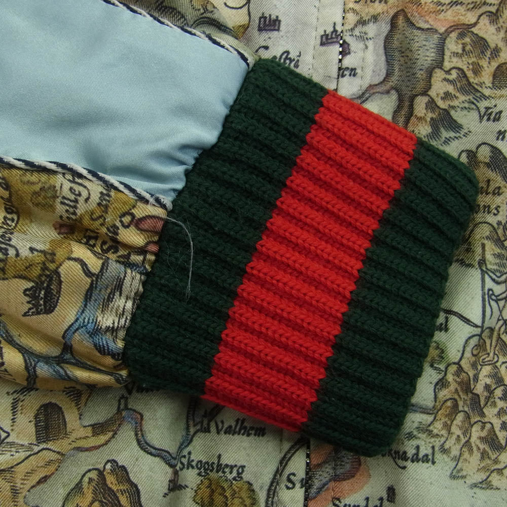 GUCCI グッチ 509362 Z665C DIY ティアン プリント シェリー ライン ジャケット スタジャン ブルゾン マルチカラー系 40【中古】
