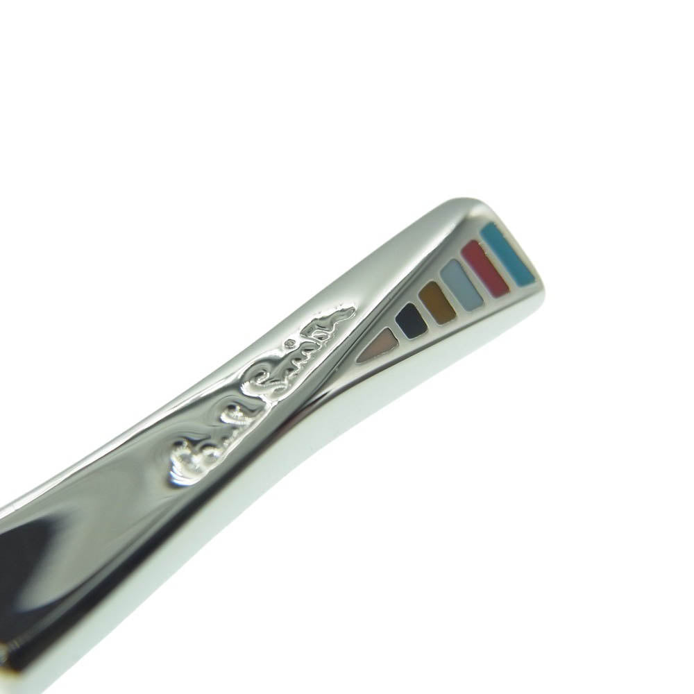 Paul Smith ポール・スミス マルチストライプ ネックレス シルバー系【新古品】【未使用】【中古】