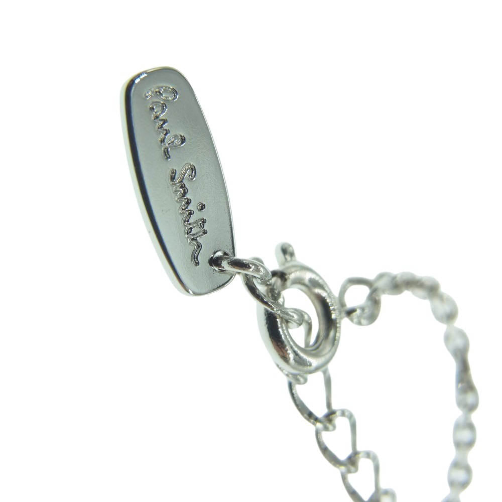 Paul Smith ポール・スミス マルチストライプ ネックレス シルバー系【新古品】【未使用】【中古】