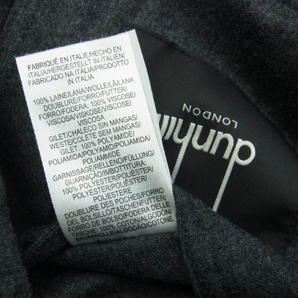 Dunhill ダンヒル エポレット ジップアップ シャツ ジャケット ダークグレー系【中古】