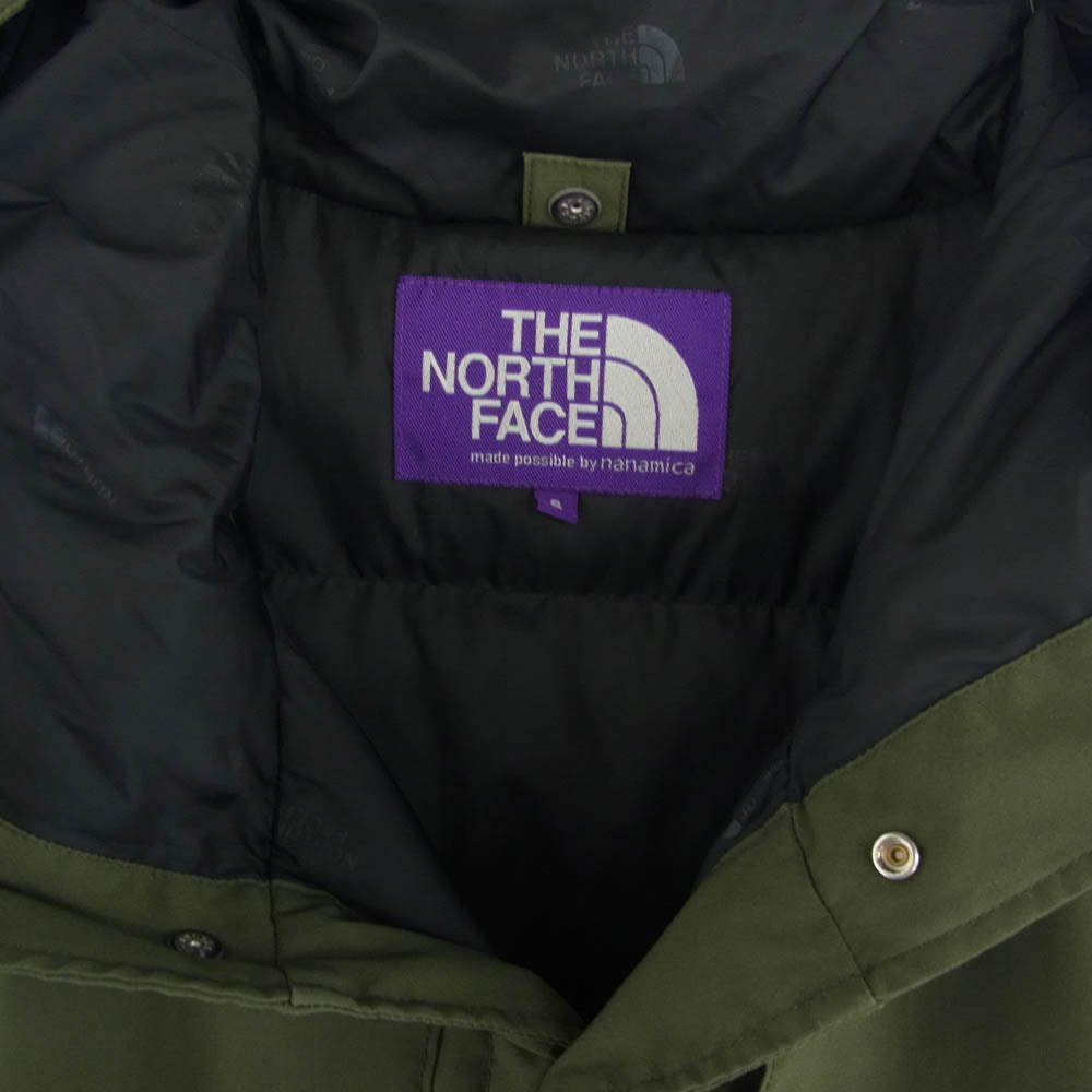 THE NORTH FACE ノースフェイス ND2881N PURPLE LABEL パープルレーベル ダウン ジャケット カーキ系 S【中古】