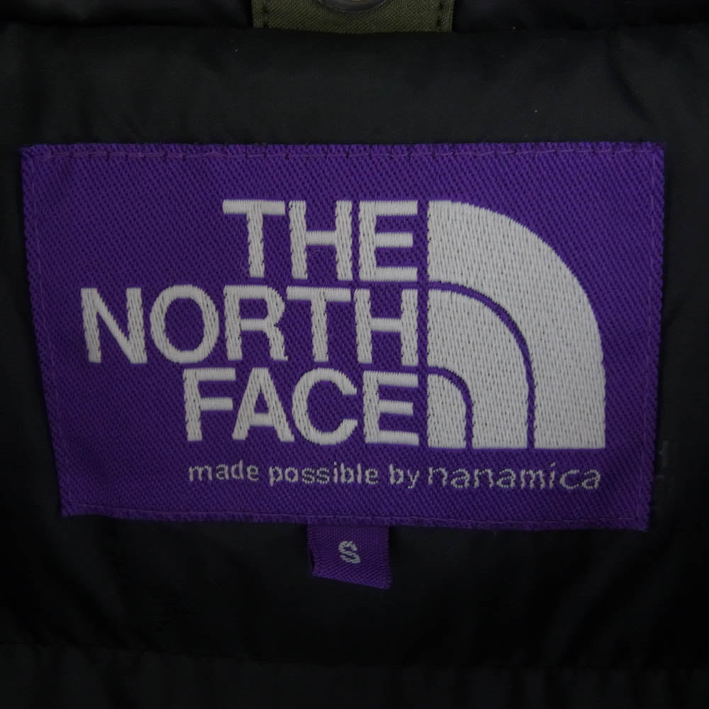 THE NORTH FACE ノースフェイス ND2881N PURPLE LABEL パープルレーベル ダウン ジャケット カーキ系 S【中古】