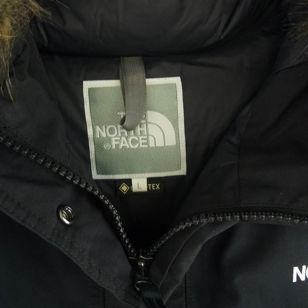 THE NORTH FACE ノースフェイス NDW91935 Moutain Down Coat ファー付き マウンテン ダウン コート ジャケット ブラック系 L【中古】