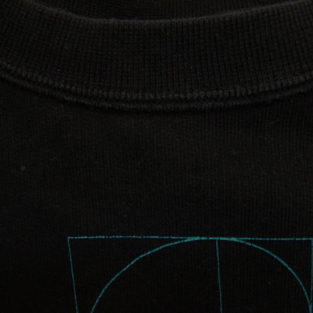 OFF-WHITE オフホワイト 20SS OMBA037R20E30005 DRIPPING ARROWS ドリッピング アロー クロスド アロー クルーネック スウェット ブラック系 L【中古】