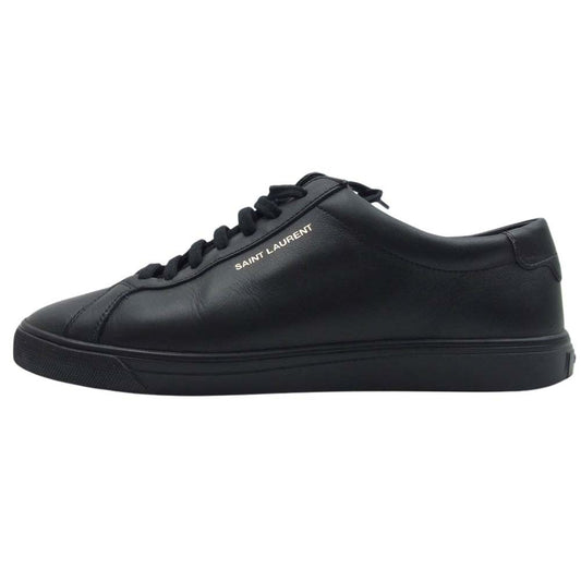 SAINT LAURENT サンローラン 533615 ANDY LOW TOP SL SNEAKER アンディ ロートップ スニーカー ブラック系 39【中古】