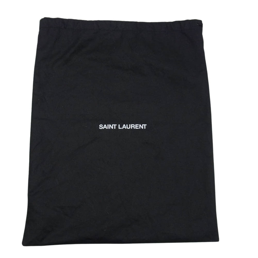 SAINT LAURENT サンローラン 533615 ANDY LOW TOP SL SNEAKER アンディ ロートップ スニーカー ブラック系 39【中古】