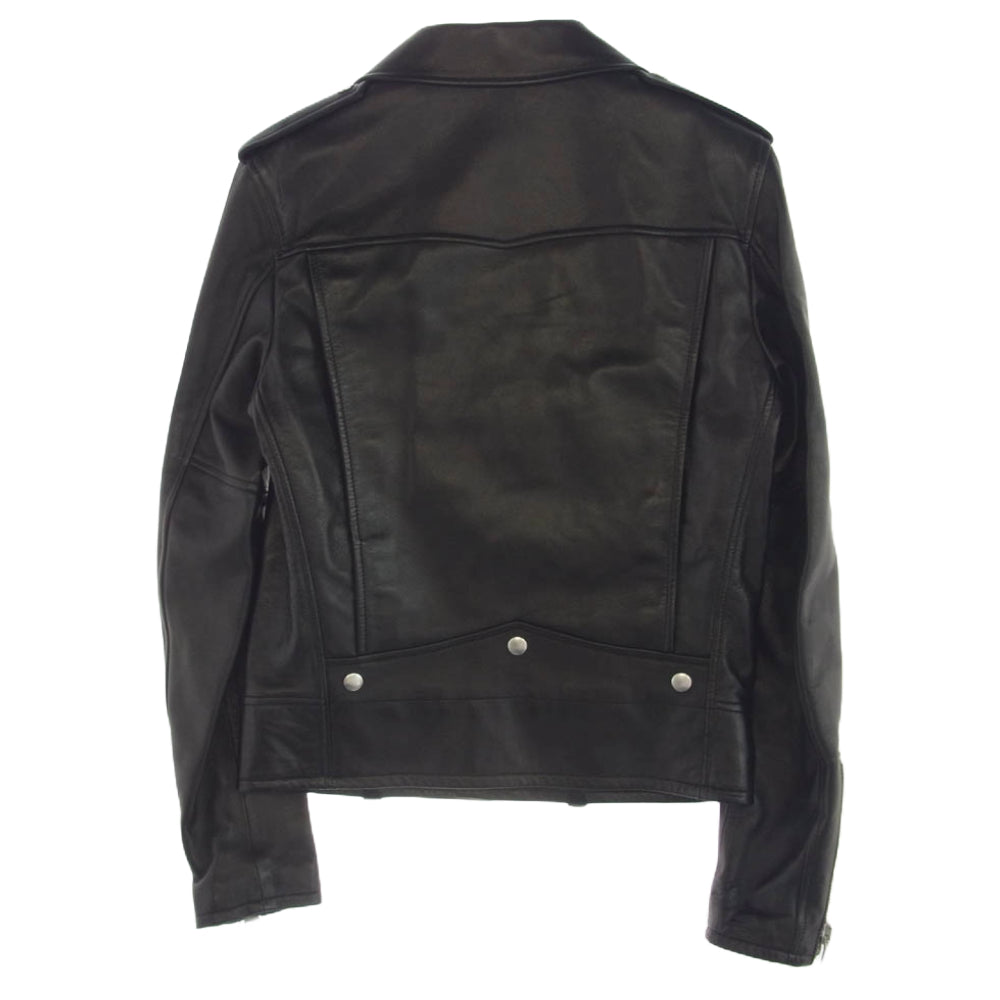 SAINT LAURENT サンローラン 16SS 397290 Y5YA1 エディ期 L01 クラシックモーターサイクル ダブル ライダース レザー ジャケット ブラック系 44【極上美品】【中古】
