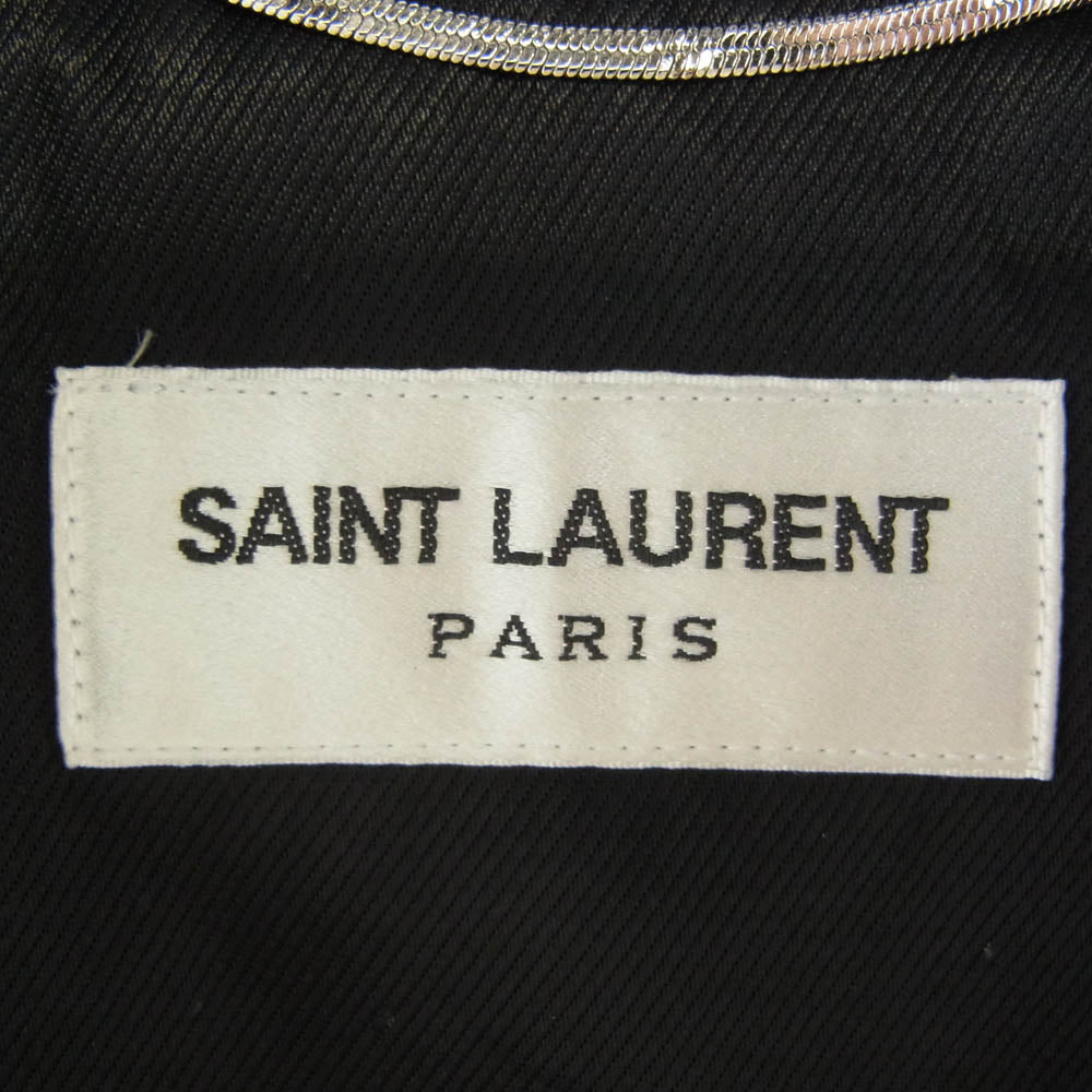 SAINT LAURENT サンローラン 16SS 397290 Y5YA1 エディ期 L01 クラシックモーターサイクル ダブル ライダース レザー ジャケット ブラック系 44【極上美品】【中古】