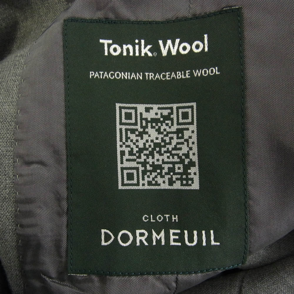ドメール Tonik Wool トニックウール テーラード ジャケット スラックス スーツ セットアップ グレー系 50 ジャケット48【中古】