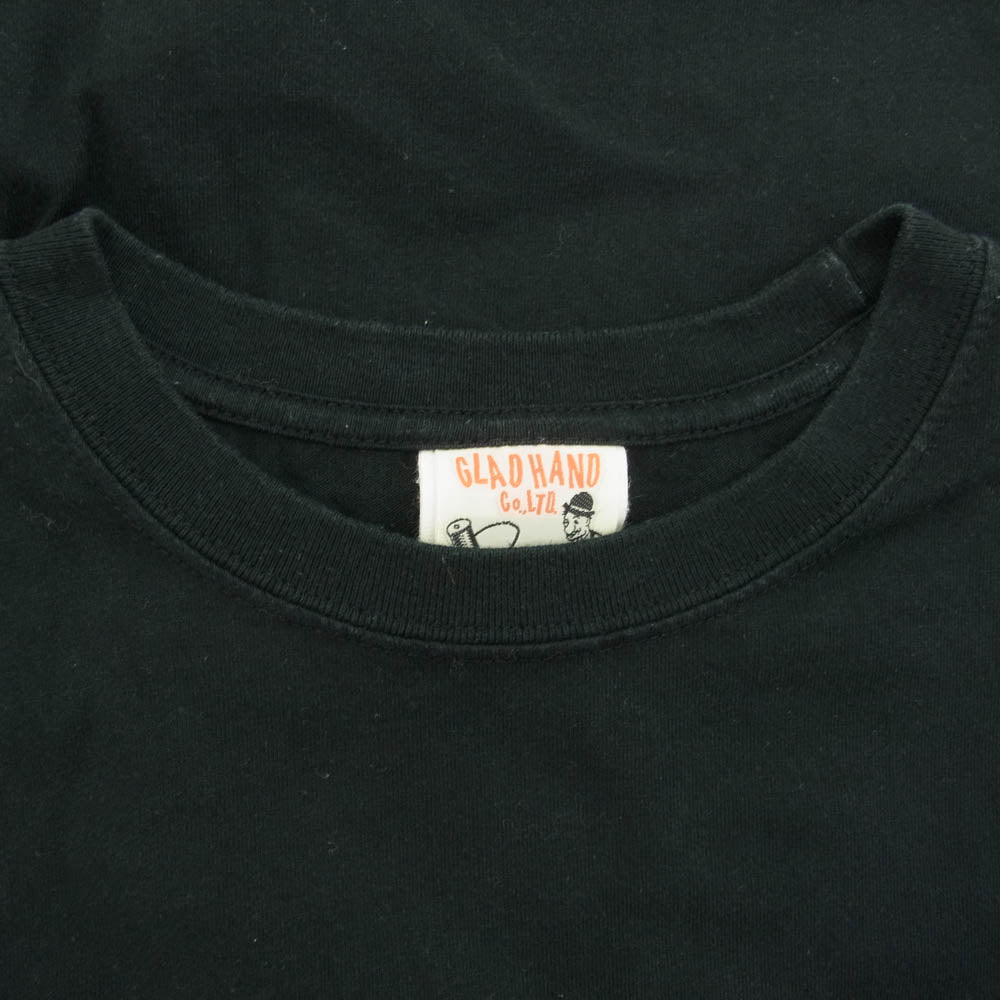GLADHAND & Co. グラッドハンド クルーネック 半袖 ポケット Tシャツ ブラック系 L【中古】