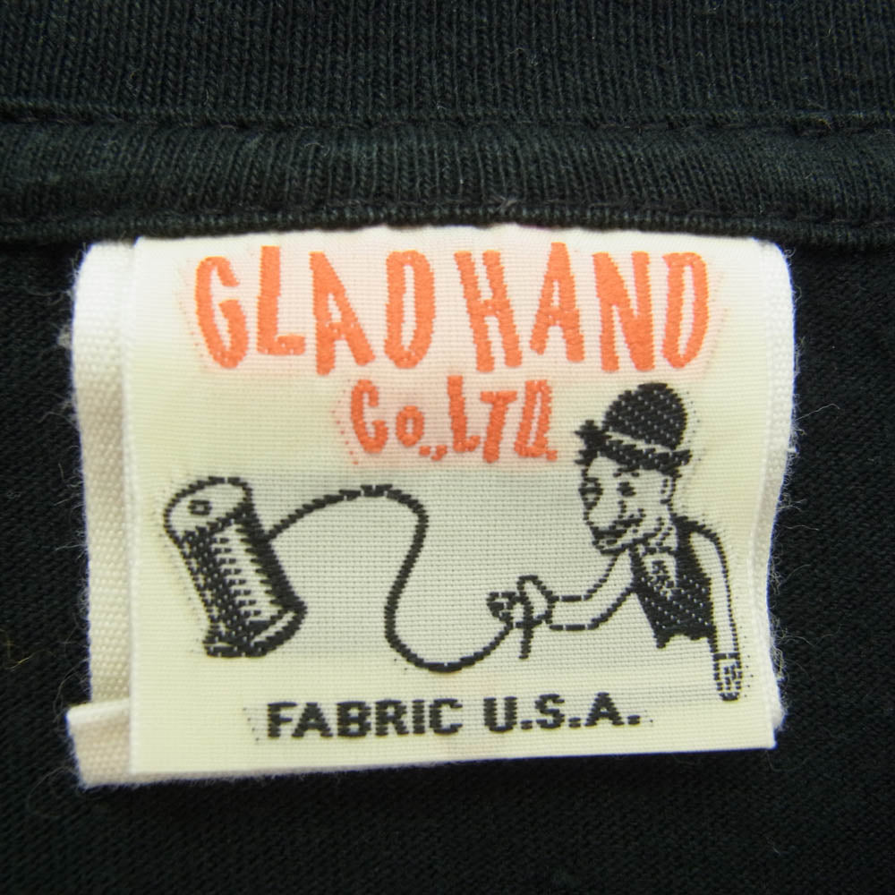 GLADHAND & Co. グラッドハンド クルーネック 半袖 ポケット Tシャツ ブラック系 L【中古】