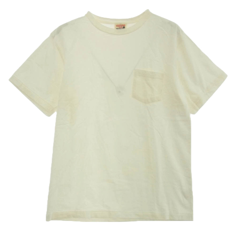 GLADHAND & Co. グラッドハンド クルーネック 半袖 ポケット Tシャツ オフホワイト系 M【中古】