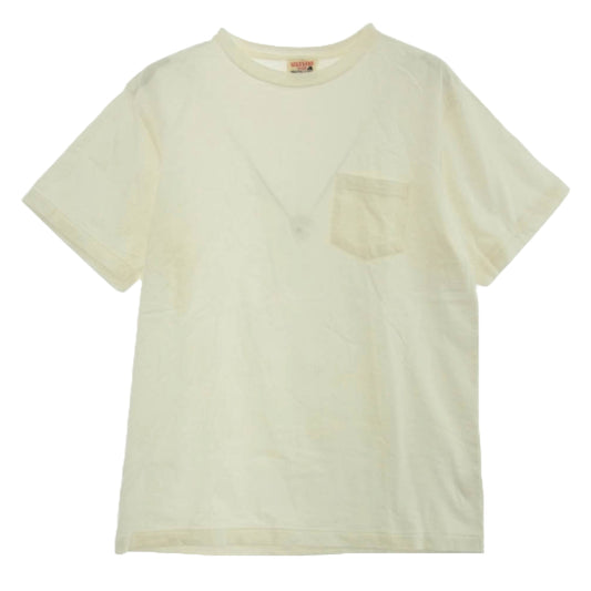 GLADHAND & Co. グラッドハンド クルーネック 半袖 ポケット Tシャツ オフホワイト系 M【中古】