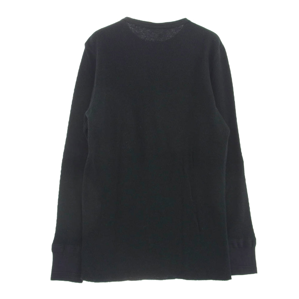 GLADHAND & Co. グラッドハンド ヘンリーネック サーマル 長袖 カットソー ブラック系 M【中古】