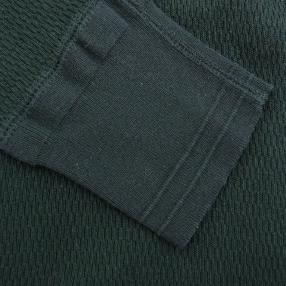 GLADHAND & Co. グラッドハンド ヘンリーネック サーマル 長袖 カットソー ブラック系 M【中古】