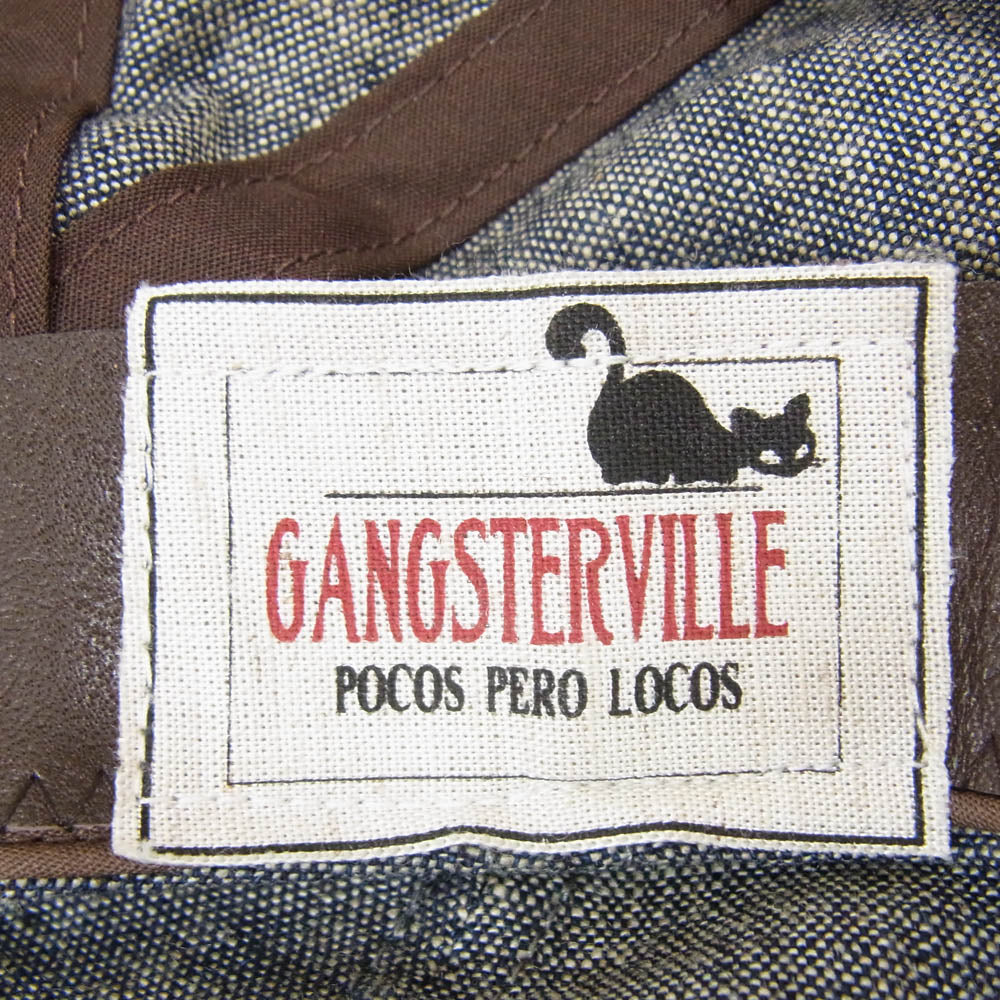 GANGSTERVILLE ギャングスタービル キャスケット ハンチング 帽子 キャップ ブラック系【中古】