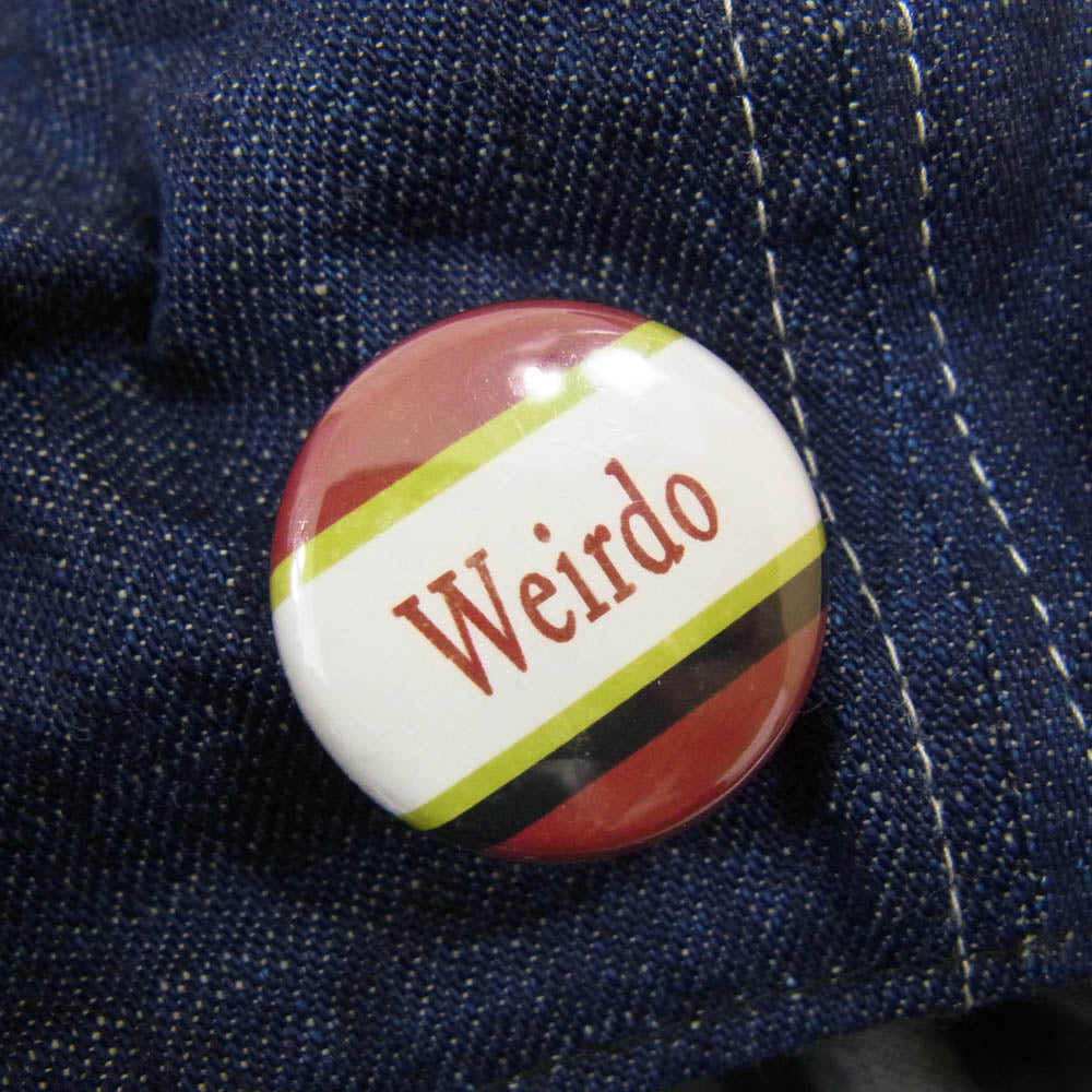 WEIRDO ウィアード デニム ハンチング キャスケット バッジ付き 帽子 キャップ インディゴブルー系【中古】