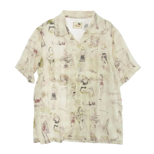 GANGSTERVILLE ギャングスタービル 14SS GSV-14-SS-21 総柄 オープンカラー 半袖 シャツ マルチカラー系 M【中古】