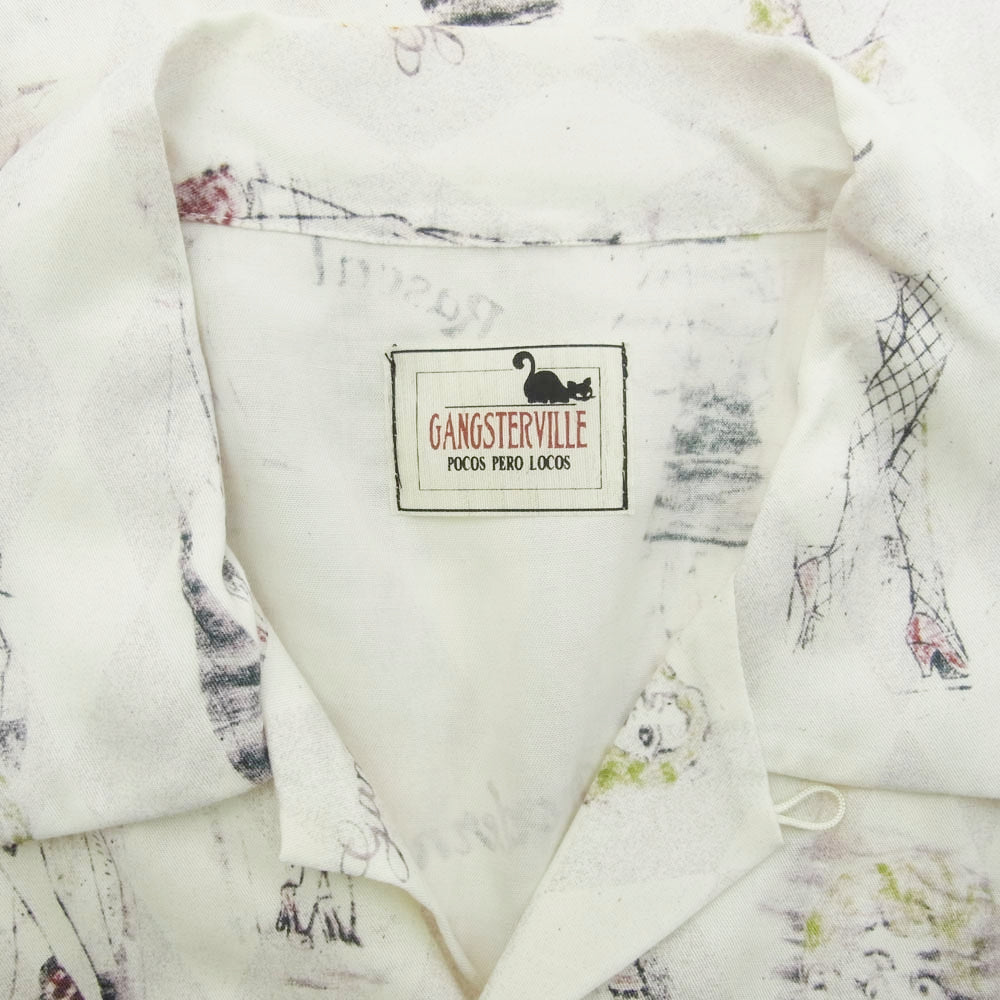 GANGSTERVILLE ギャングスタービル 14SS GSV-14-SS-21 総柄 オープンカラー 半袖 シャツ マルチカラー系 M【中古】