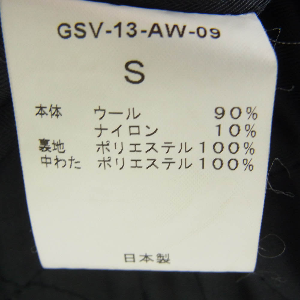 GANGSTERVILLE ギャングスタービル 13AW GSV-13-AW-09 CHESTERFIELD COAT チェスター ウール コート ブラック系 S【中古】