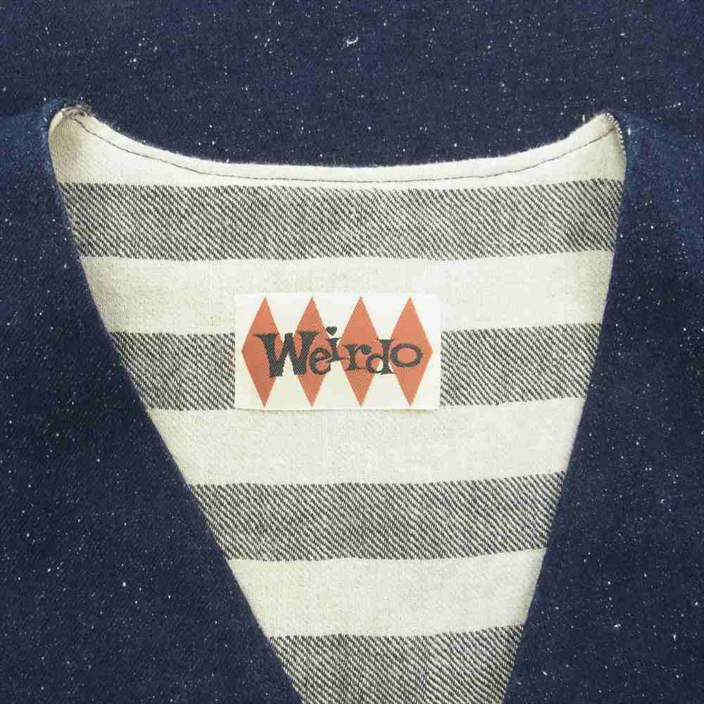 WEIRDO ウィアード 13SS WRD-13-SS-05 ロゴワッペン デニム ベスト ネイビー系 M【中古】