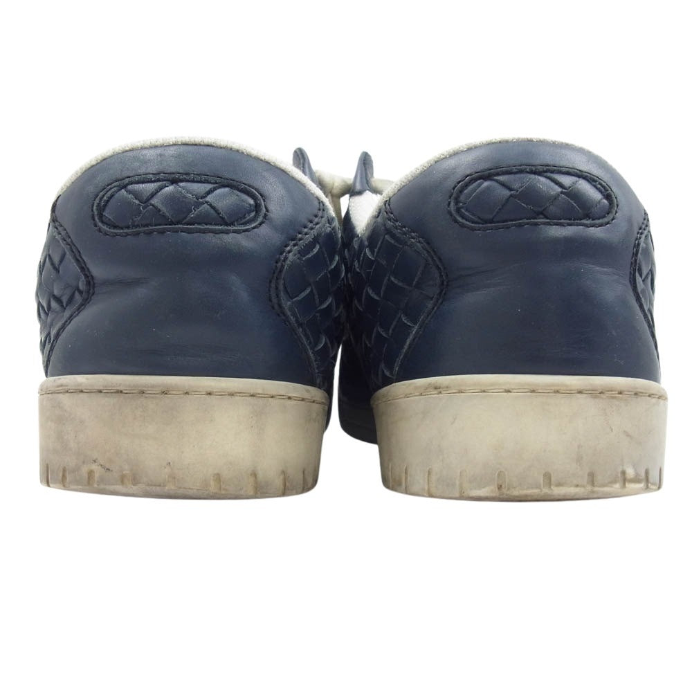 BOTTEGAVENETA ボッテガヴェネタ CL1116 メッシュ イントレチャート ローカット スニーカー ネイビー ネイビー系 表記無し実寸27cm【中古】