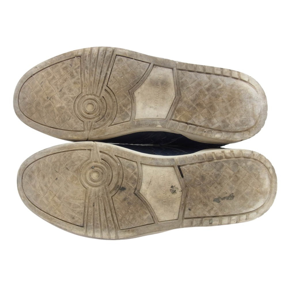 BOTTEGAVENETA ボッテガヴェネタ CL1116 メッシュ イントレチャート ローカット スニーカー ネイビー ネイビー系 表記無し実寸27cm【中古】